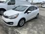 2015 White Kia Rio EX (KNADN4A3XF6) with an 1.6L L4 DOHC 16V engine, located at 1687 Business 35 S, New Braunfels, TX, 78130, (830) 625-7159, 29.655487, -98.051491 - Photo#0