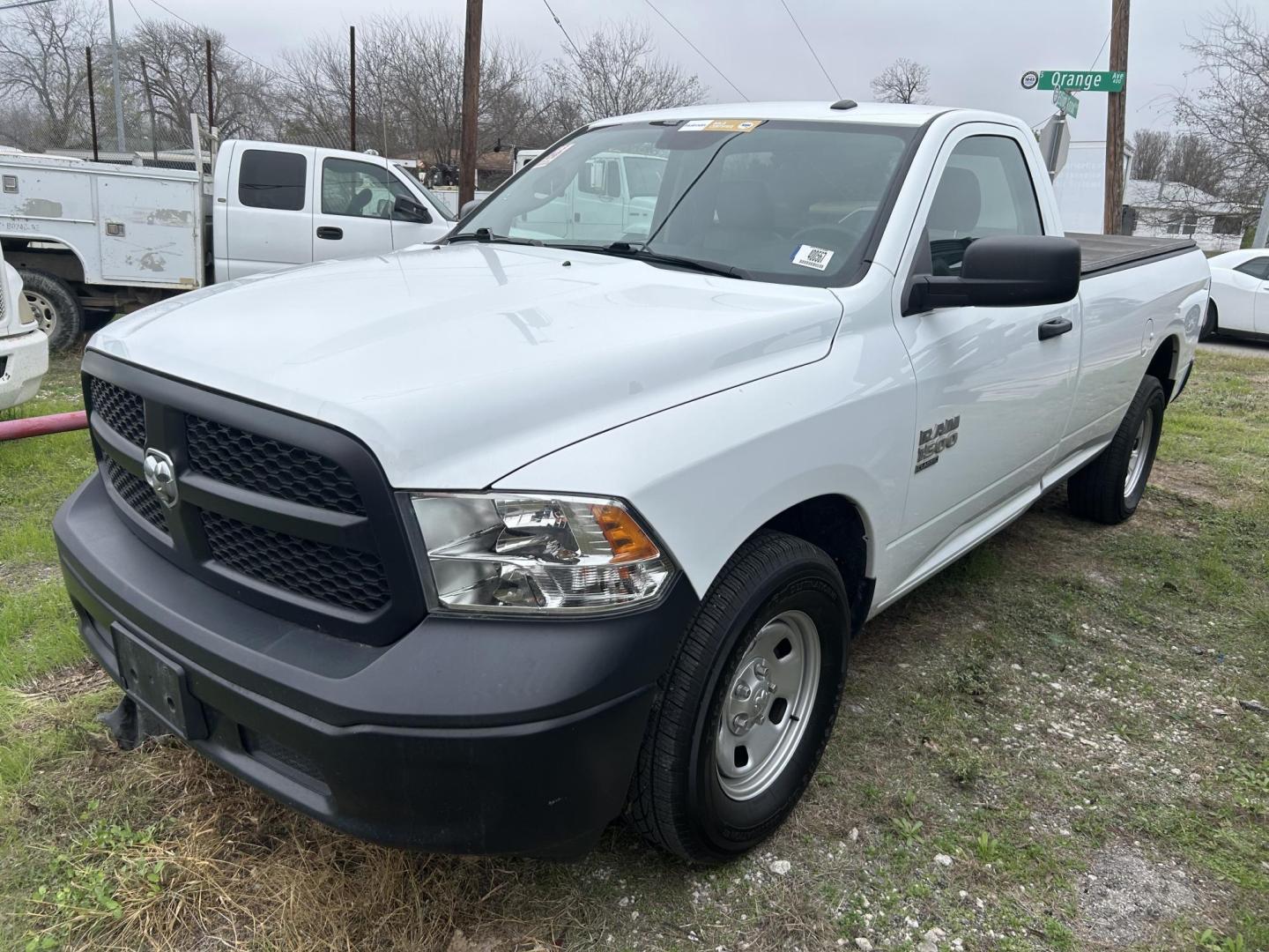 2023 White RAM 1500 Classic Tradesman Regular Cab LWB 2WD (3C6JR6DG8PG) with an 3.6L V6 DOHC 24V FFV engine, 8A transmission, located at 1687 Business 35 S, New Braunfels, TX, 78130, (830) 625-7159, 29.655487, -98.051491 - Photo#0