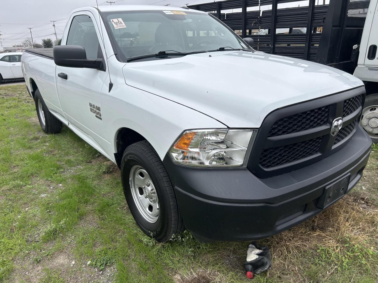 2023 White RAM 1500 Classic Tradesman Regular Cab LWB 2WD (3C6JR6DG8PG) with an 3.6L V6 DOHC 24V FFV engine, 8A transmission, located at 1687 Business 35 S, New Braunfels, TX, 78130, (830) 625-7159, 29.655487, -98.051491 - Photo#2