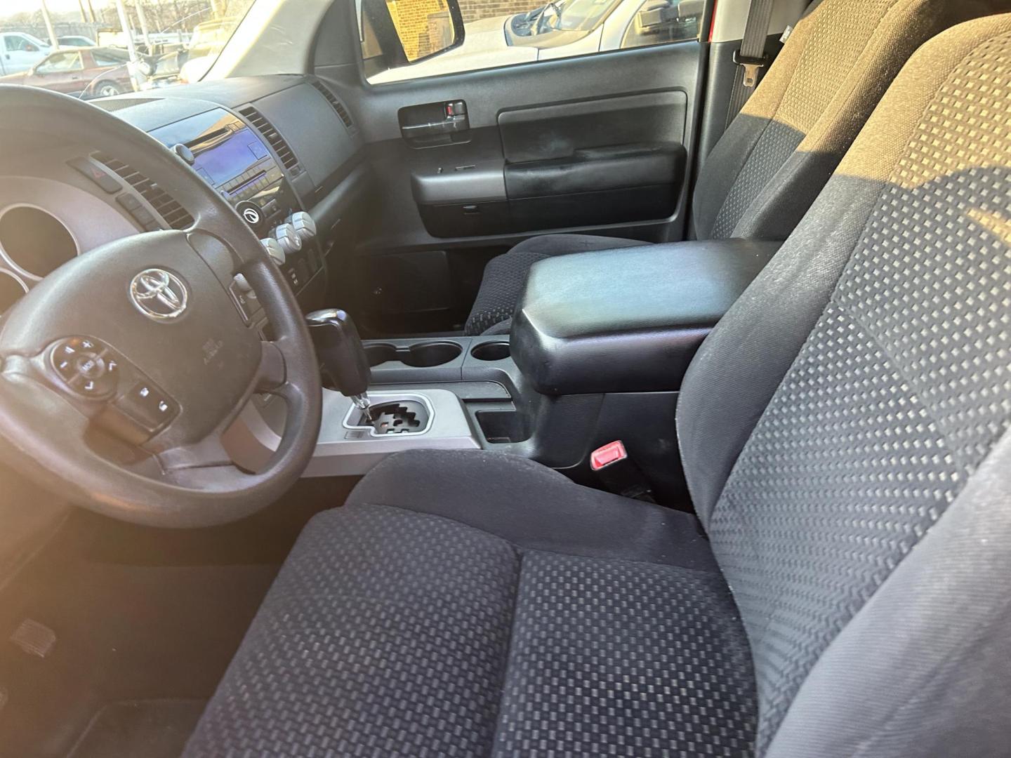 2012 Red Toyota Tundra Tundra-Grade CrewMax 5.7L 2WD (5TFEY5F14CX) with an 5.7L V8 DOHC 32V engine, 6-Speed Automatic Overdrive transmission, located at 1687 Business 35 S, New Braunfels, TX, 78130, (830) 625-7159, 29.655487, -98.051491 - Photo#5