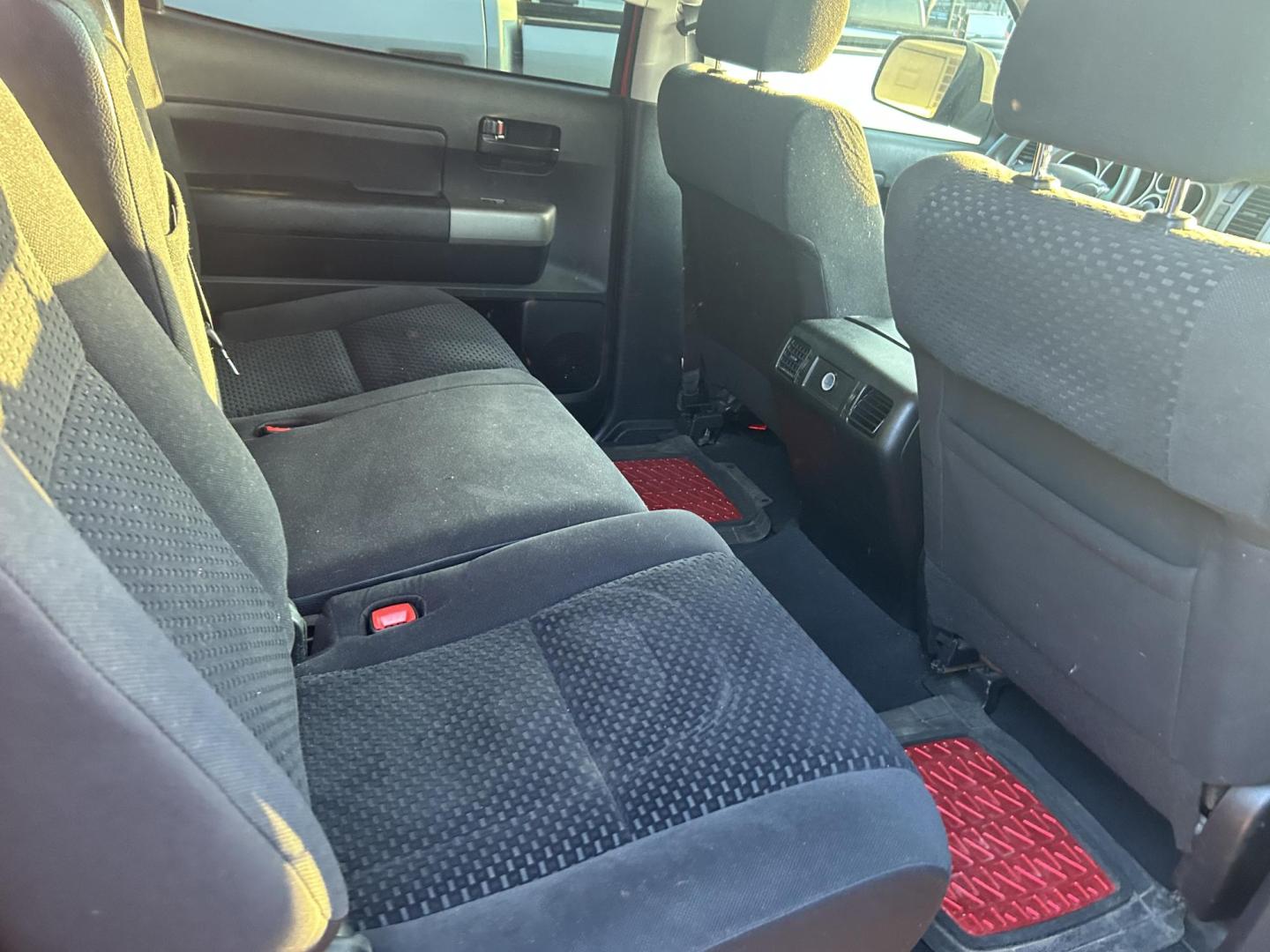 2012 Red Toyota Tundra Tundra-Grade CrewMax 5.7L 2WD (5TFEY5F14CX) with an 5.7L V8 DOHC 32V engine, 6-Speed Automatic Overdrive transmission, located at 1687 Business 35 S, New Braunfels, TX, 78130, (830) 625-7159, 29.655487, -98.051491 - Photo#7