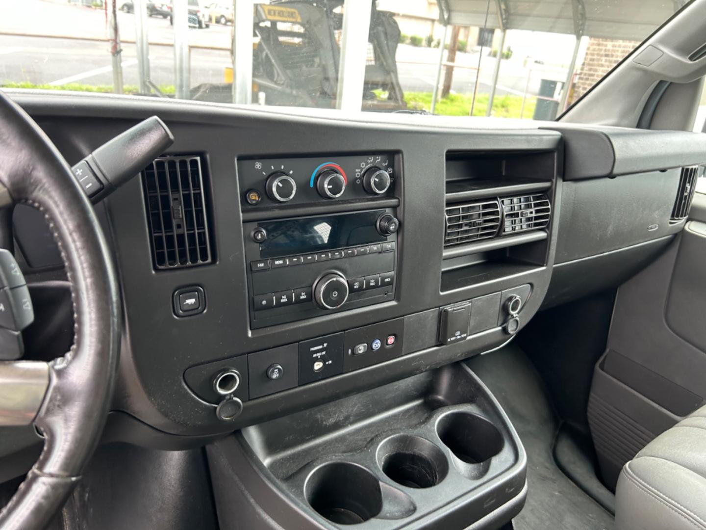 2019 White /Gray Chevrolet Express 2500 Cargo (1GCWGAFP6K1) with an 4.3L V6 engine, 6A transmission, located at 1687 Business 35 S, New Braunfels, TX, 78130, (830) 625-7159, 29.655487, -98.051491 - Photo#12