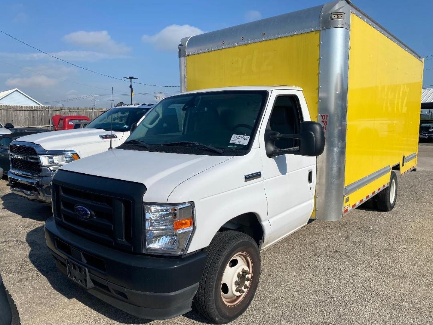 2022 Yellow Ford Econoline (1FDWE3FK9ND) , located at 1687 Business 35 S, New Braunfels, TX, 78130, (830) 625-7159, 29.655487, -98.051491 - Photo#0