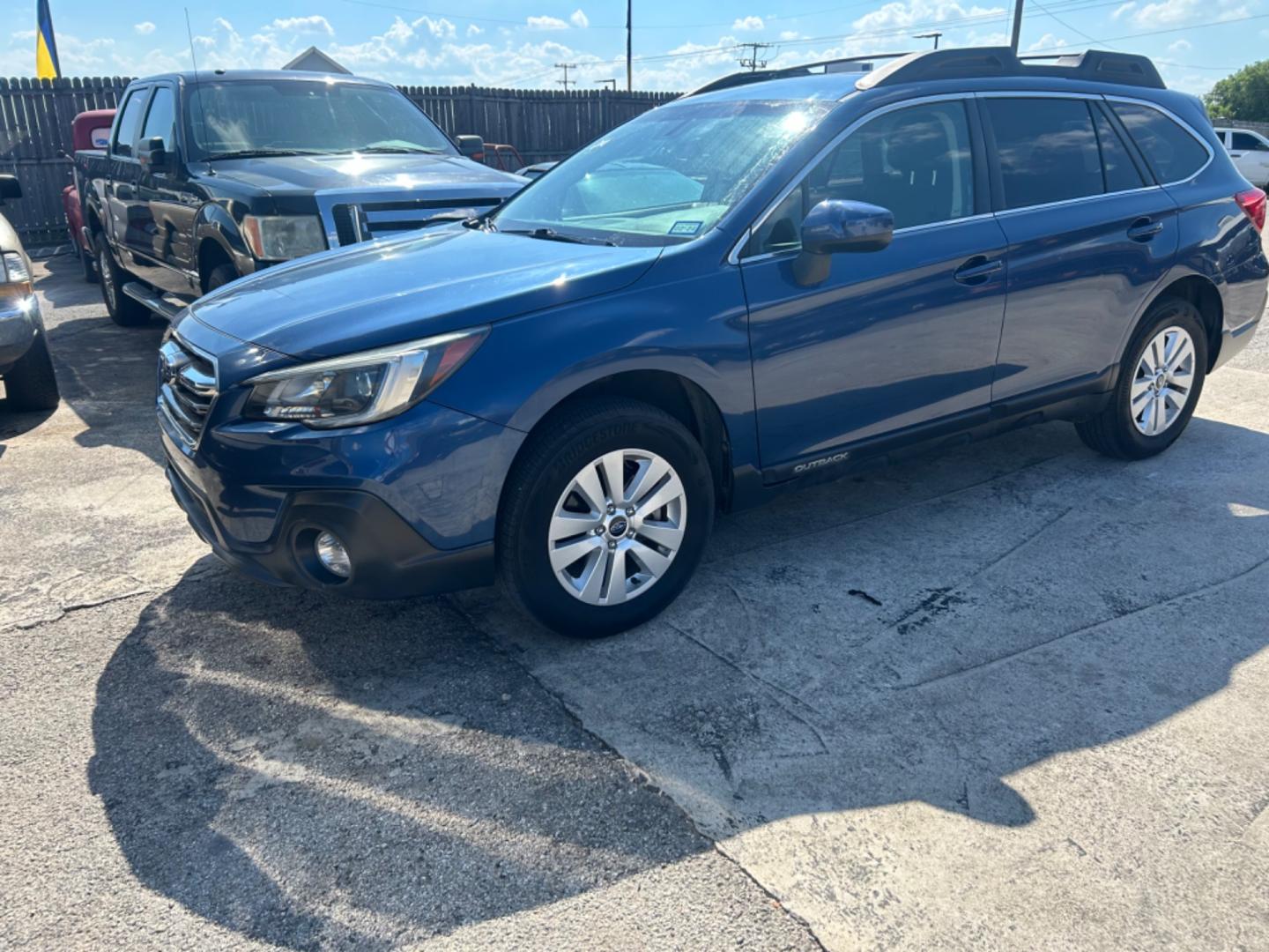 2019 Blue Subaru Outback (4S4BSAFCXK3) , located at 1687 Business 35 S, New Braunfels, TX, 78130, (830) 625-7159, 29.655487, -98.051491 - Photo#0