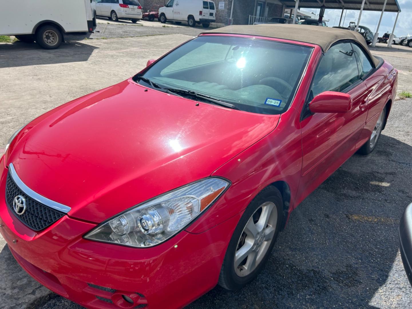 2007 Red Toyota Camry Solara SE Convertible (4T1FA38P77U) with an 3.3L V6 DOHC 24V engine, located at 1687 Business 35 S, New Braunfels, TX, 78130, (830) 625-7159, 29.655487, -98.051491 - Photo#0