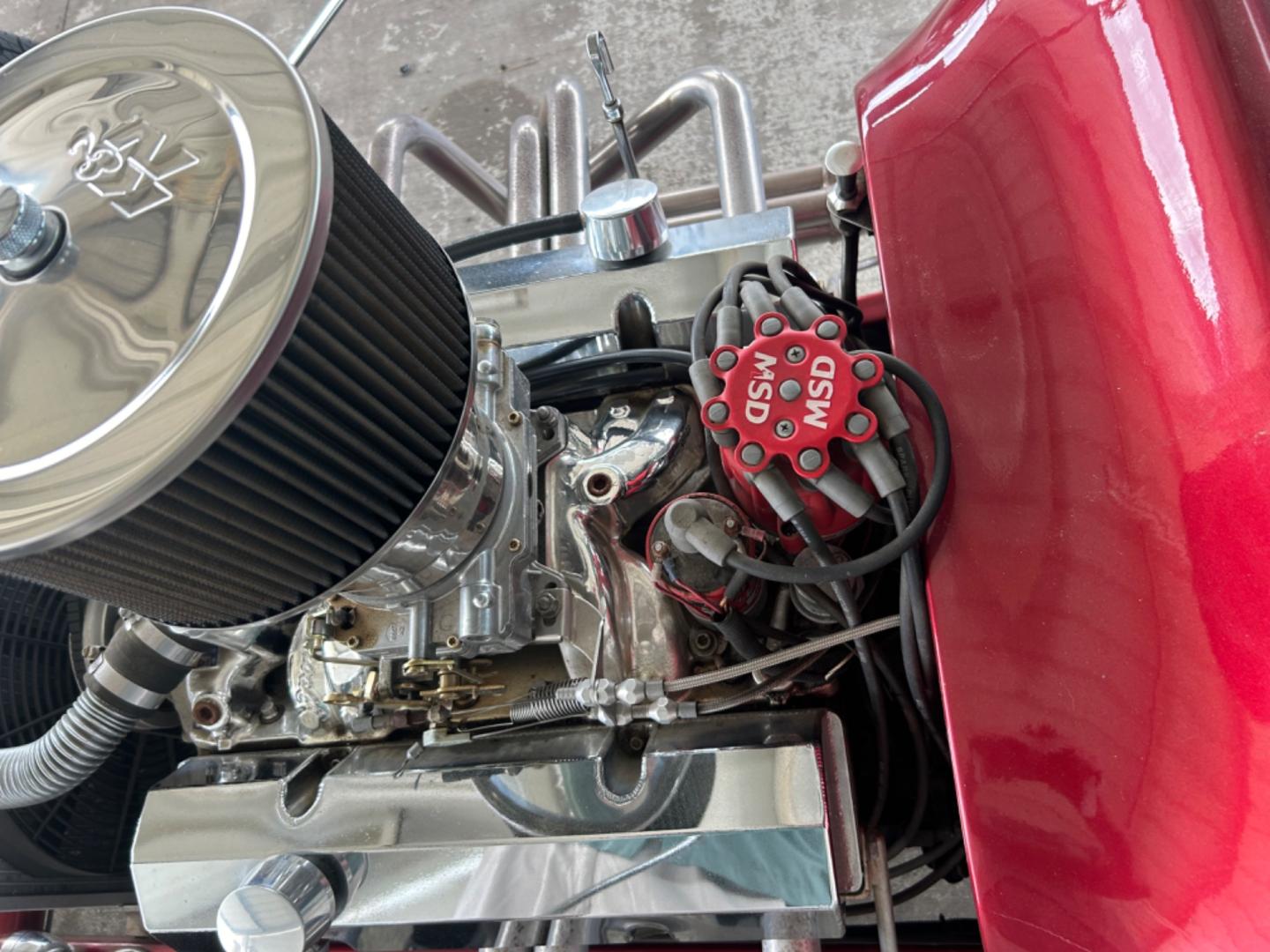 1923 Maroon /Tan Ford T-Bucket (SW123060) with an 350 V8 Chevrolet engine, Automatic transmission, located at 1687 Business 35 S, New Braunfels, TX, 78130, (830) 625-7159, 29.655487, -98.051491 - Pro built 1923 T-Bucket Replica Automatic with a 350 V8 built by Parkes Engines Seguin Texas. - Photo#13