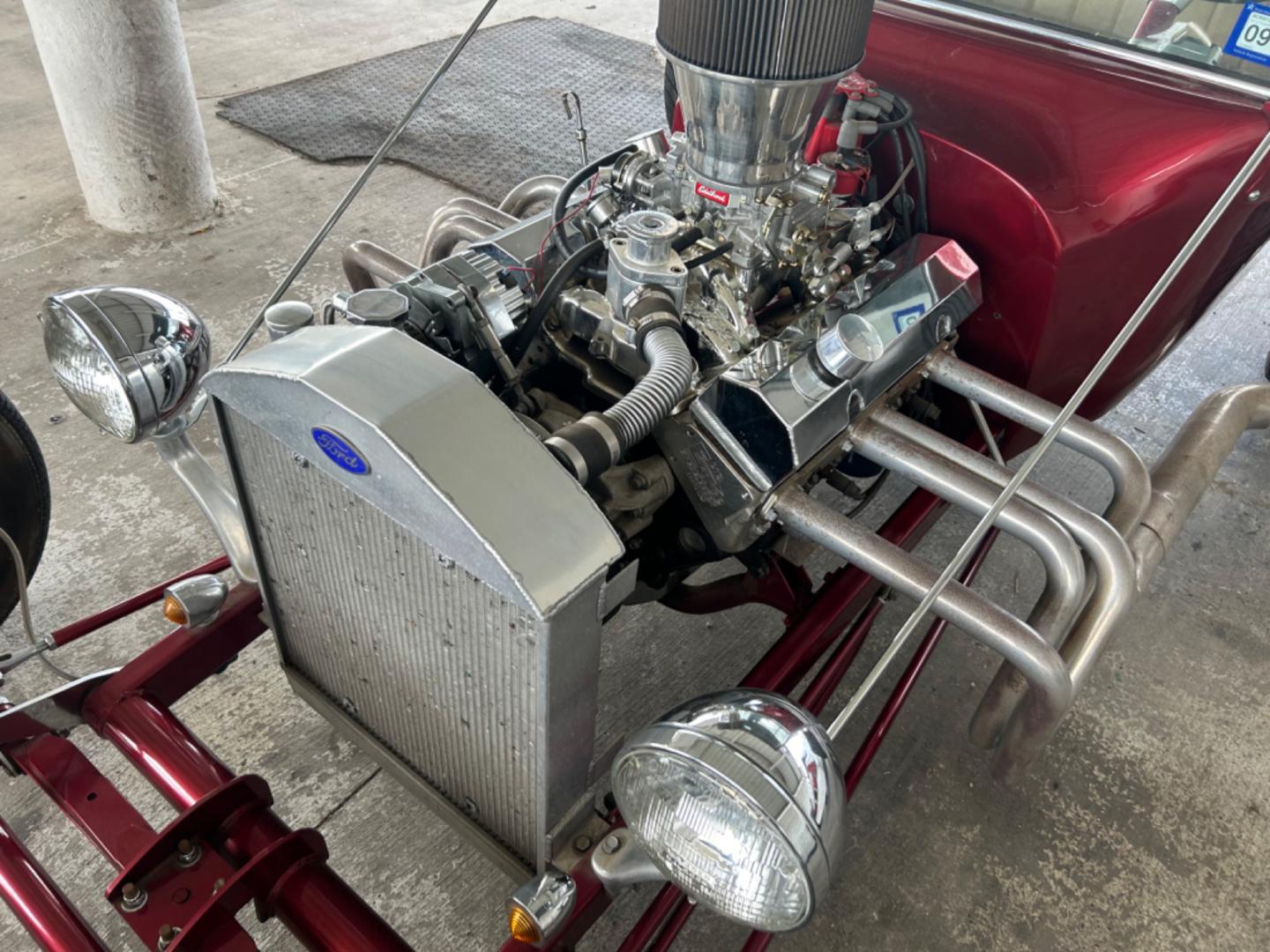 1923 Maroon /Tan Ford T-Bucket (SW123060) with an 350 V8 Chevrolet engine, Automatic transmission, located at 1687 Business 35 S, New Braunfels, TX, 78130, (830) 625-7159, 29.655487, -98.051491 - Pro built 1923 T-Bucket Replica Automatic with a 350 V8 built by Parkes Engines Seguin Texas. - Photo#10