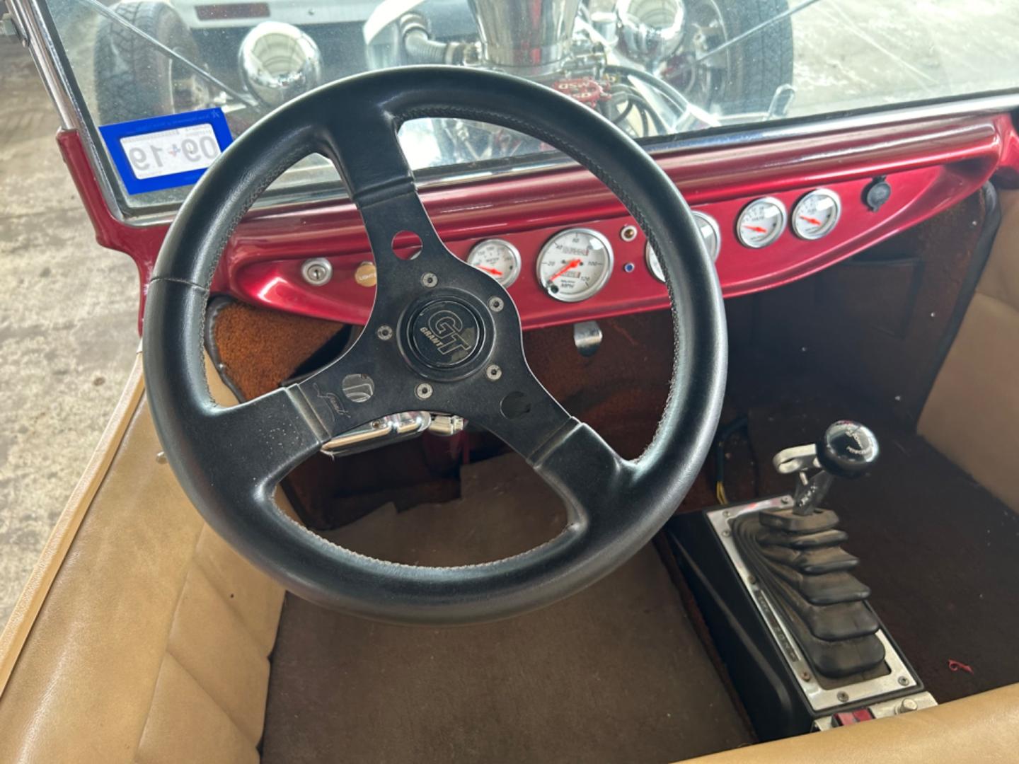 1923 Maroon /Tan Ford T-Bucket (SW123060) with an 350 V8 Chevrolet engine, Automatic transmission, located at 1687 Business 35 S, New Braunfels, TX, 78130, (830) 625-7159, 29.655487, -98.051491 - Pro built 1923 T-Bucket Replica Automatic with a 350 V8 built by Parkes Engines Seguin Texas. - Photo#6