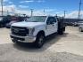 2019 White Ford F-350 SD XL Crew Cab Flat Bed DRW 4WD (1FD8W3H60KE) with an 6.2L V8 OHV 16V engine, 6A transmission, located at 1687 Business 35 S, New Braunfels, TX, 78130, (830) 625-7159, 29.655487, -98.051491 - Photo#0