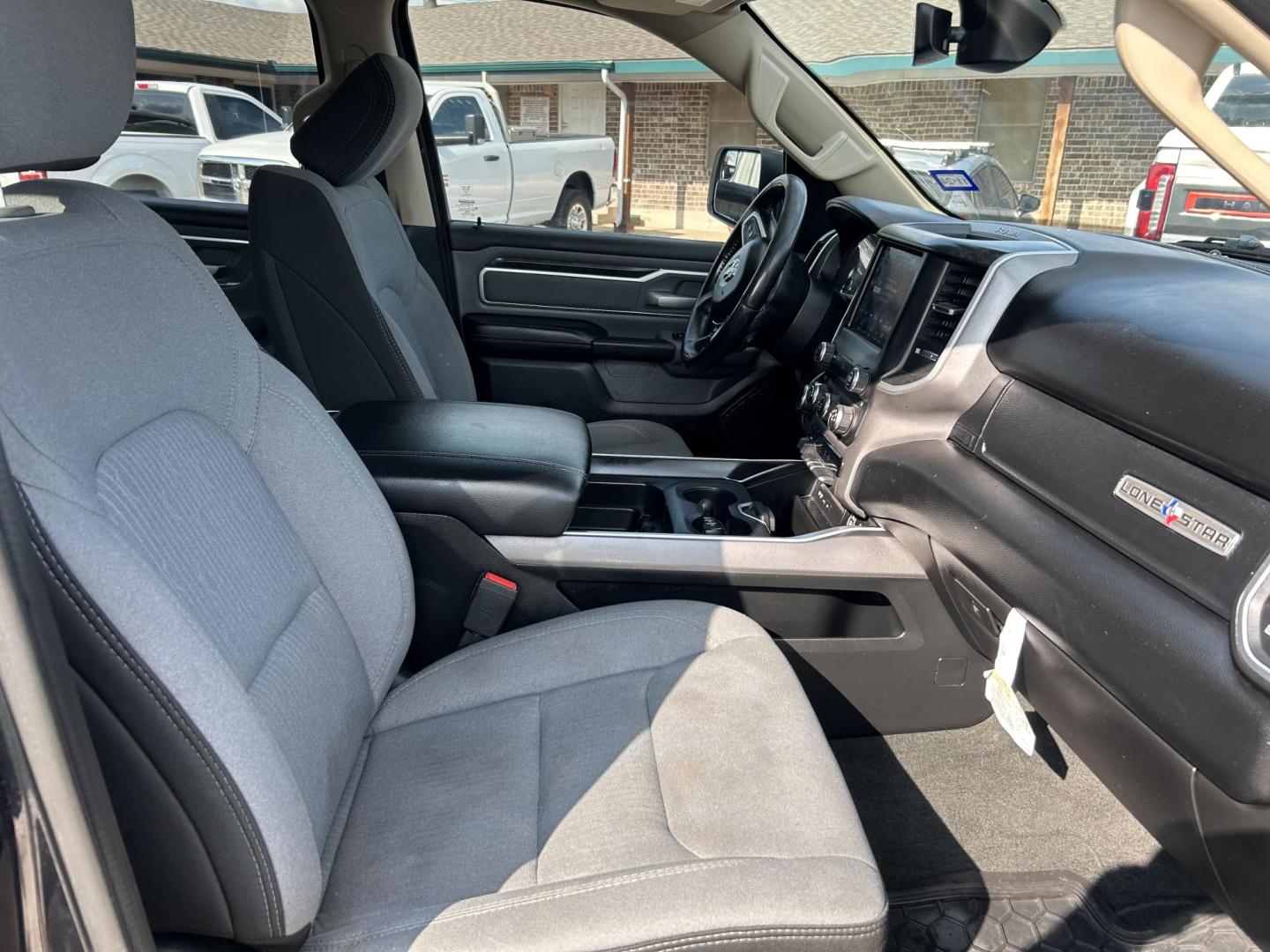 2019 Grey RAM 1500 Big Horn Crew Cab SWB 2WD (1C6RREFT3KN) with an 5.7L V8 OHV 16V engine, 8A transmission, located at 1687 Business 35 S, New Braunfels, TX, 78130, (830) 625-7159, 29.655487, -98.051491 - Photo#6