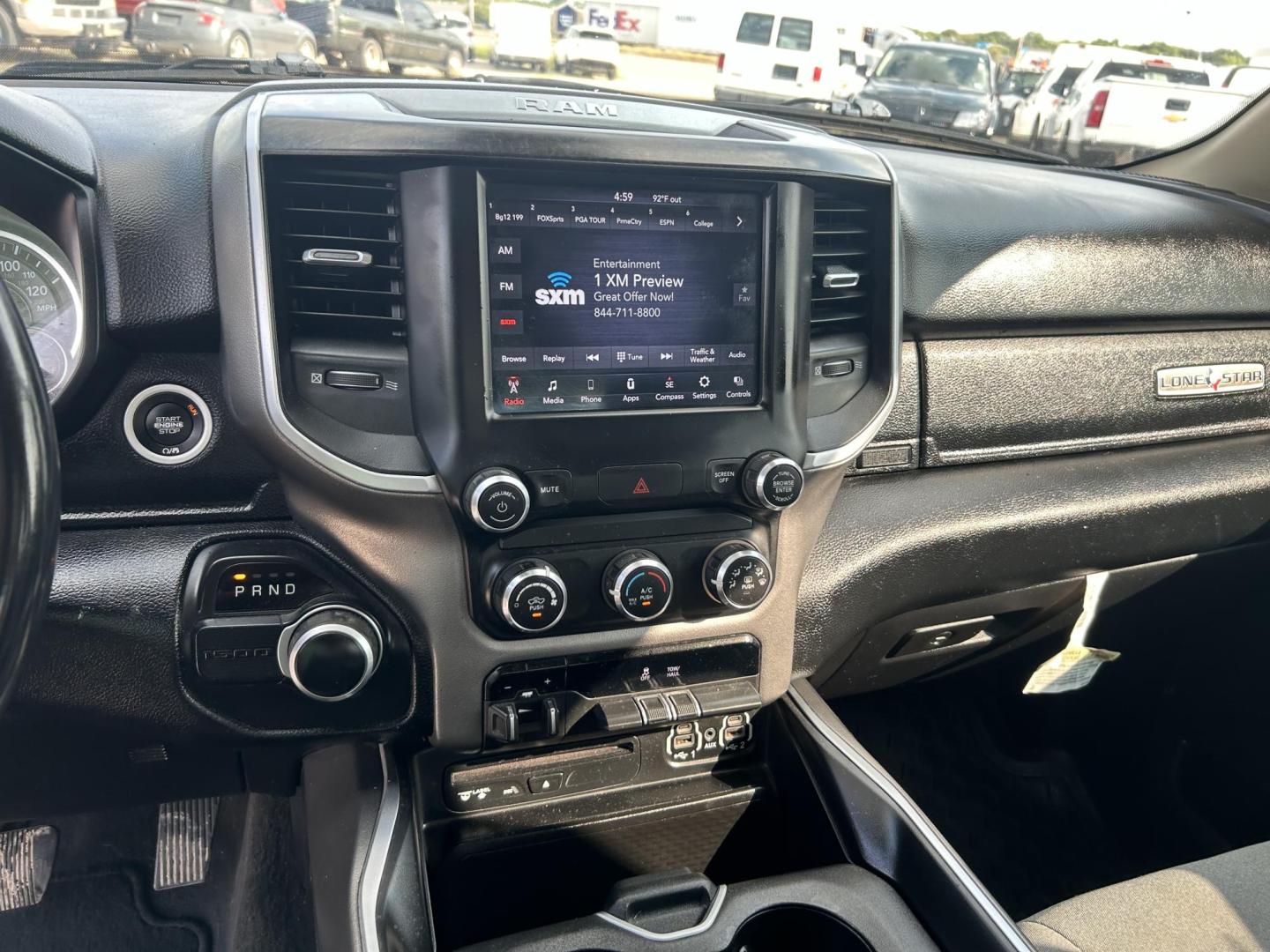 2019 Grey RAM 1500 Big Horn Crew Cab SWB 2WD (1C6RREFT3KN) with an 5.7L V8 OHV 16V engine, 8A transmission, located at 1687 Business 35 S, New Braunfels, TX, 78130, (830) 625-7159, 29.655487, -98.051491 - Photo#10