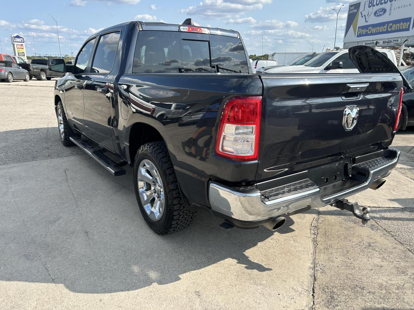 2019 Grey RAM 1500 Big Horn Crew Cab SWB 2WD (1C6RREFT3KN) with an 5.7L V8 OHV 16V engine, 8A transmission, located at 1687 Business 35 S, New Braunfels, TX, 78130, (830) 625-7159, 29.655487, -98.051491 - Photo#1