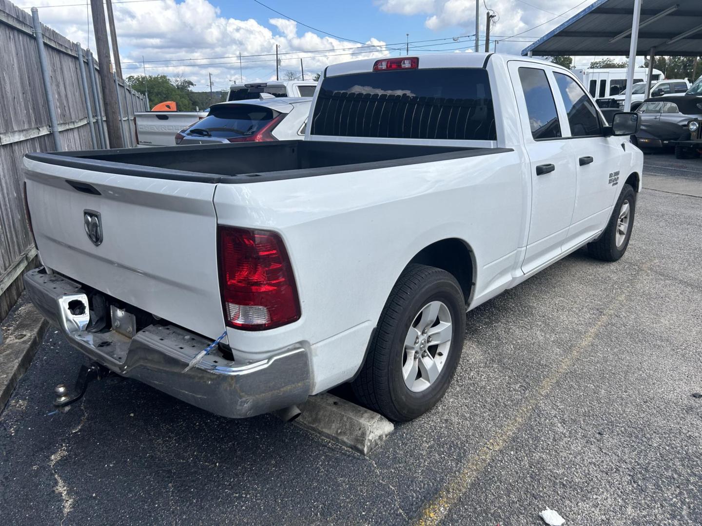 2020 White RAM 1500 Classic Tradesman Quad Cab 2WD (1C6RR6FG6LS) with an 3.6L V6 DOHC 24V FFV engine, 8A transmission, located at 1687 Business 35 S, New Braunfels, TX, 78130, (830) 625-7159, 29.655487, -98.051491 - Photo#2