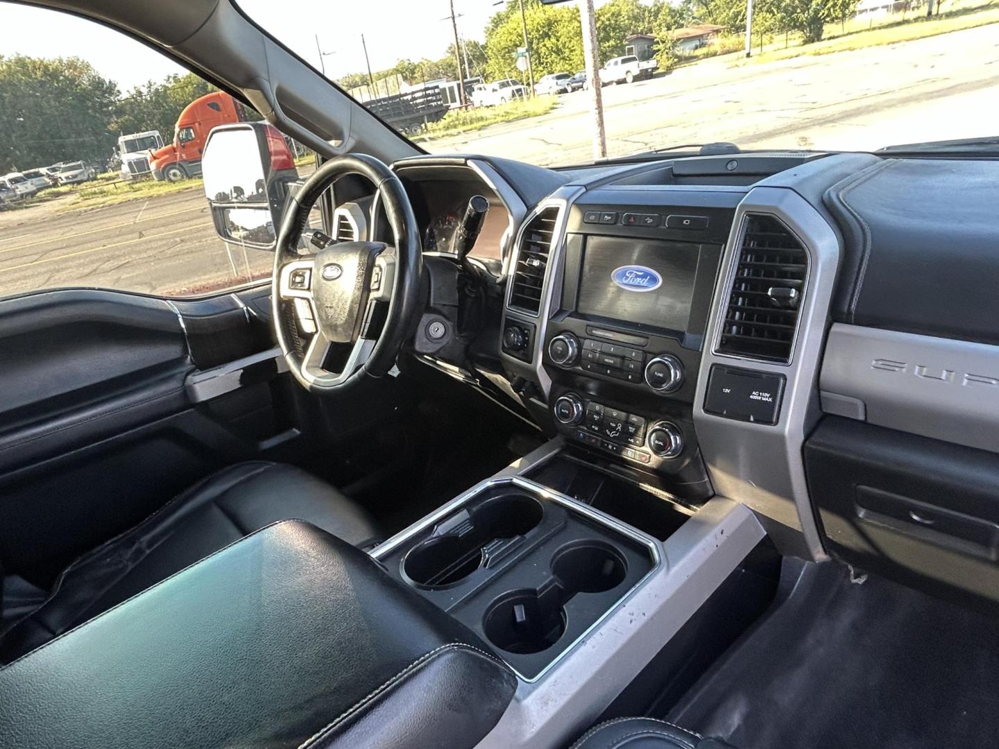 2021 Red Ford F-250 SD Lariat Crew Cab 4WD (1FT7W2BT3ME) with an 6.7L V8 OHV 16V DIESEL engine, 6A transmission, located at 1687 Business 35 S, New Braunfels, TX, 78130, (830) 625-7159, 29.655487, -98.051491 - Photo#10