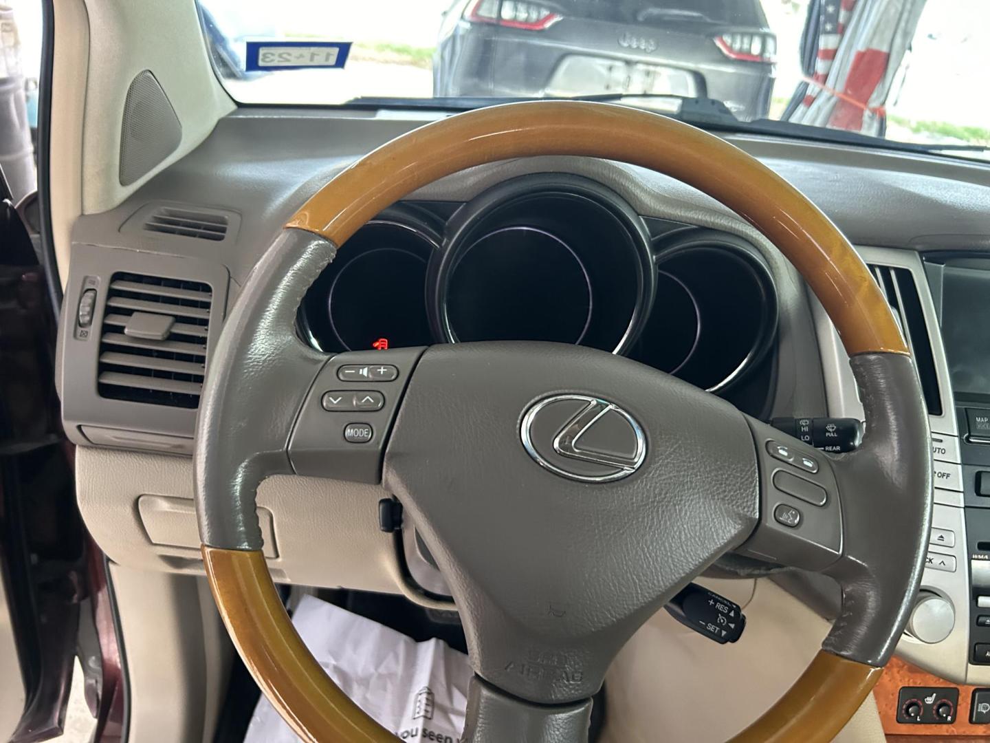 2008 Red Lexus RX 350 FWD (JTJGK31U580) with an 3.5L V6 DOHC 24V engine, 5-Speed Automatic Overdrive transmission, located at 1687 Business 35 S, New Braunfels, TX, 78130, (830) 625-7159, 29.655487, -98.051491 - Photo#12