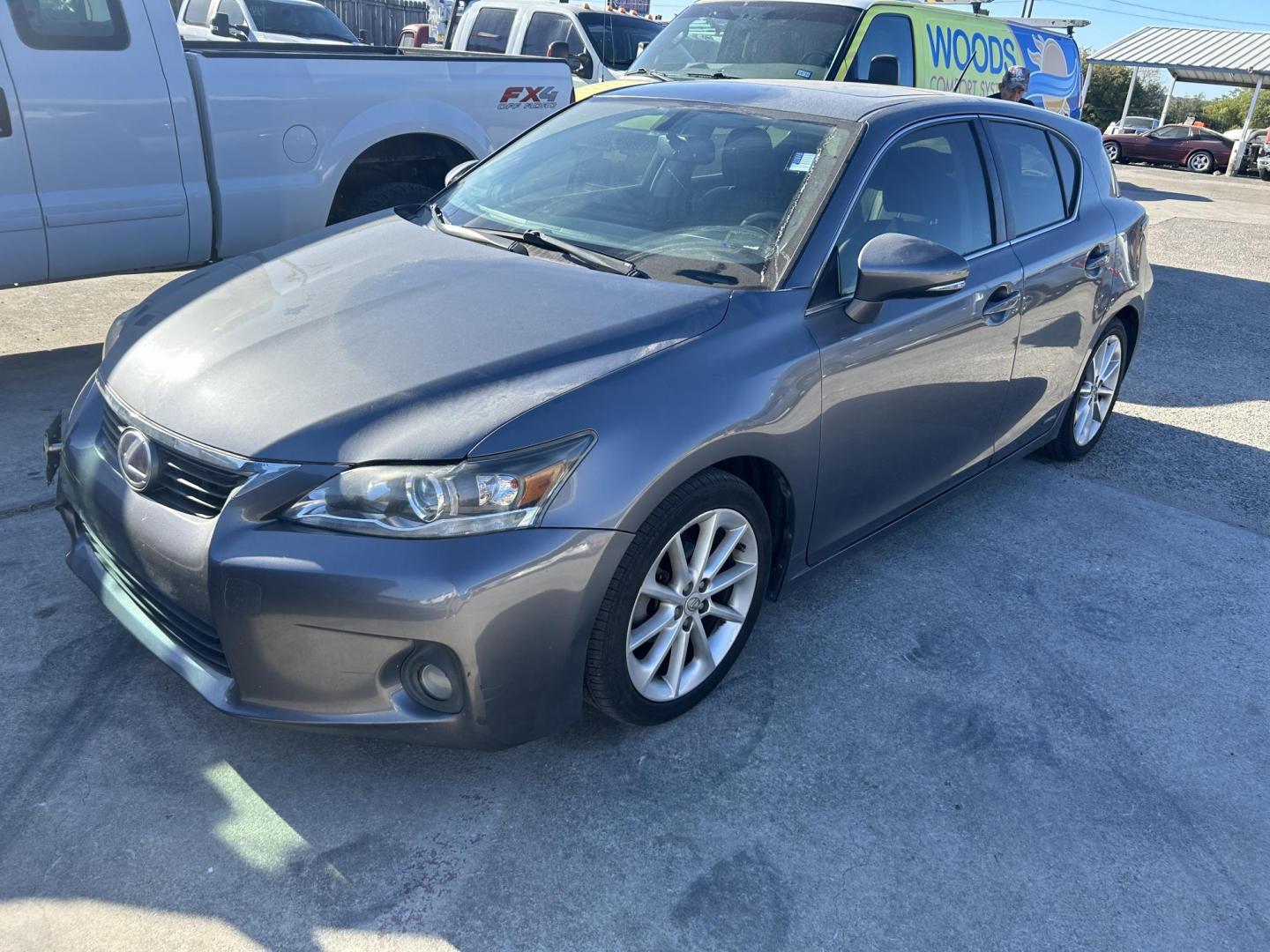 2013 Grey Lexus CT 200h Base (JTHKD5BH3D2) with an 1.8L L4 HYBRID engine, Continuously Variable Transmission transmission, located at 1687 Business 35 S, New Braunfels, TX, 78130, (830) 625-7159, 29.655487, -98.051491 - Photo#0