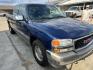 2001 Blue GMC Sierra 1500 SL Ext. Cab Long Bed 2WD (2GTEC19T311) with an 5.3L V8 OHV 16V engine, 4-Speed Automatic Overdrive transmission, located at 1687 Business 35 S, New Braunfels, TX, 78130, (830) 625-7159, 29.655487, -98.051491 - Photo#4