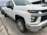 2022 White Chevrolet Silverado 2500HD LT Crew Cab Short Box 4WD (1GC4YNE77NF) with an 6.6L V8 OHV 16V engine, 6A transmission, located at 1687 Business 35 S, New Braunfels, TX, 78130, (830) 625-7159, 29.655487, -98.051491 - Photo#1